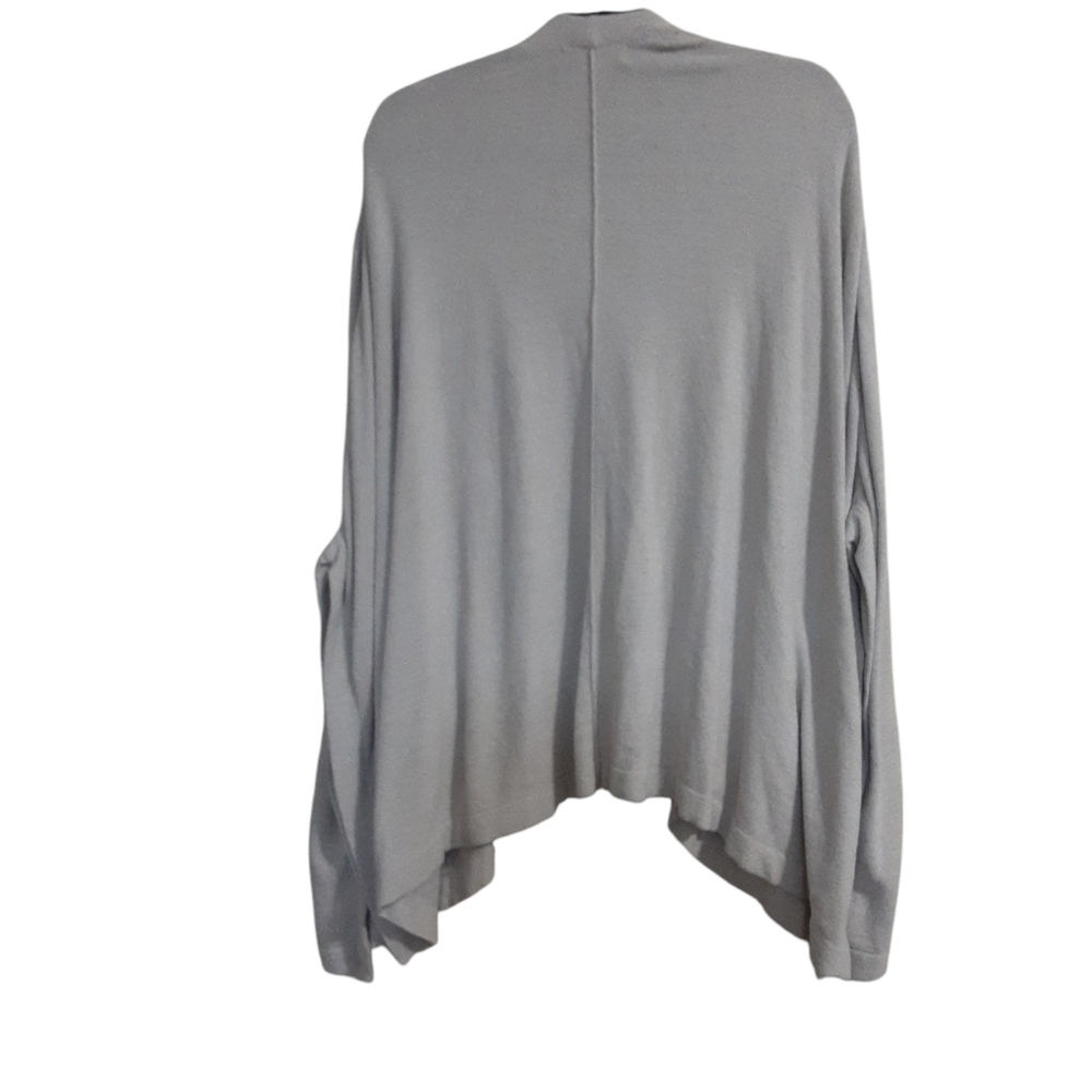 Barefoot Dreams one size open cardigan poncho beige women soft stretchy casual - Picture 7 of 8